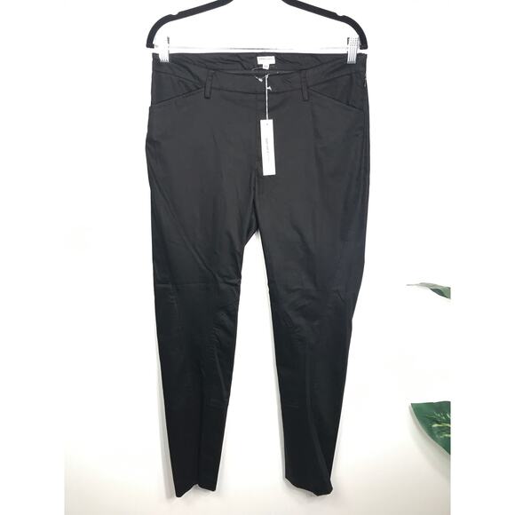NWT Gemma Kahng NY Womens 10 Style 8417 Black Skinny Pants Functional Casual - Picture 1 of 12